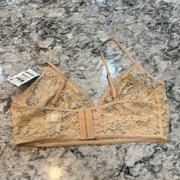 INC | Lace Bralette in Almond Latte Size LARGE - Picture 4 of 10